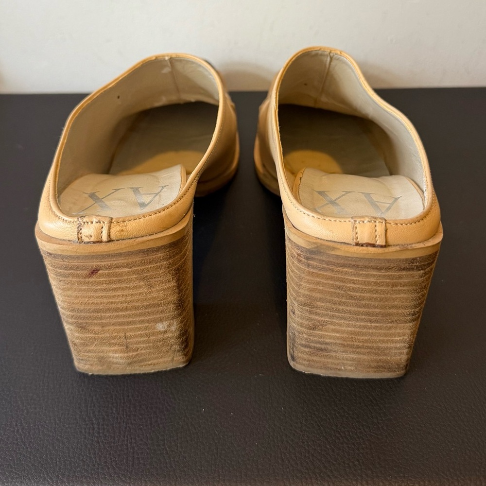 Vintage Armani Leather Mules – Made in Italy – Size 39 - Picture 3 of 9